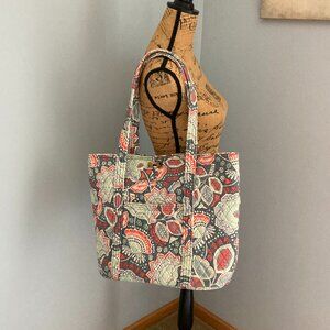 Vera Bradley Large Quilted Tote Bag Weekender Nomadic Floral